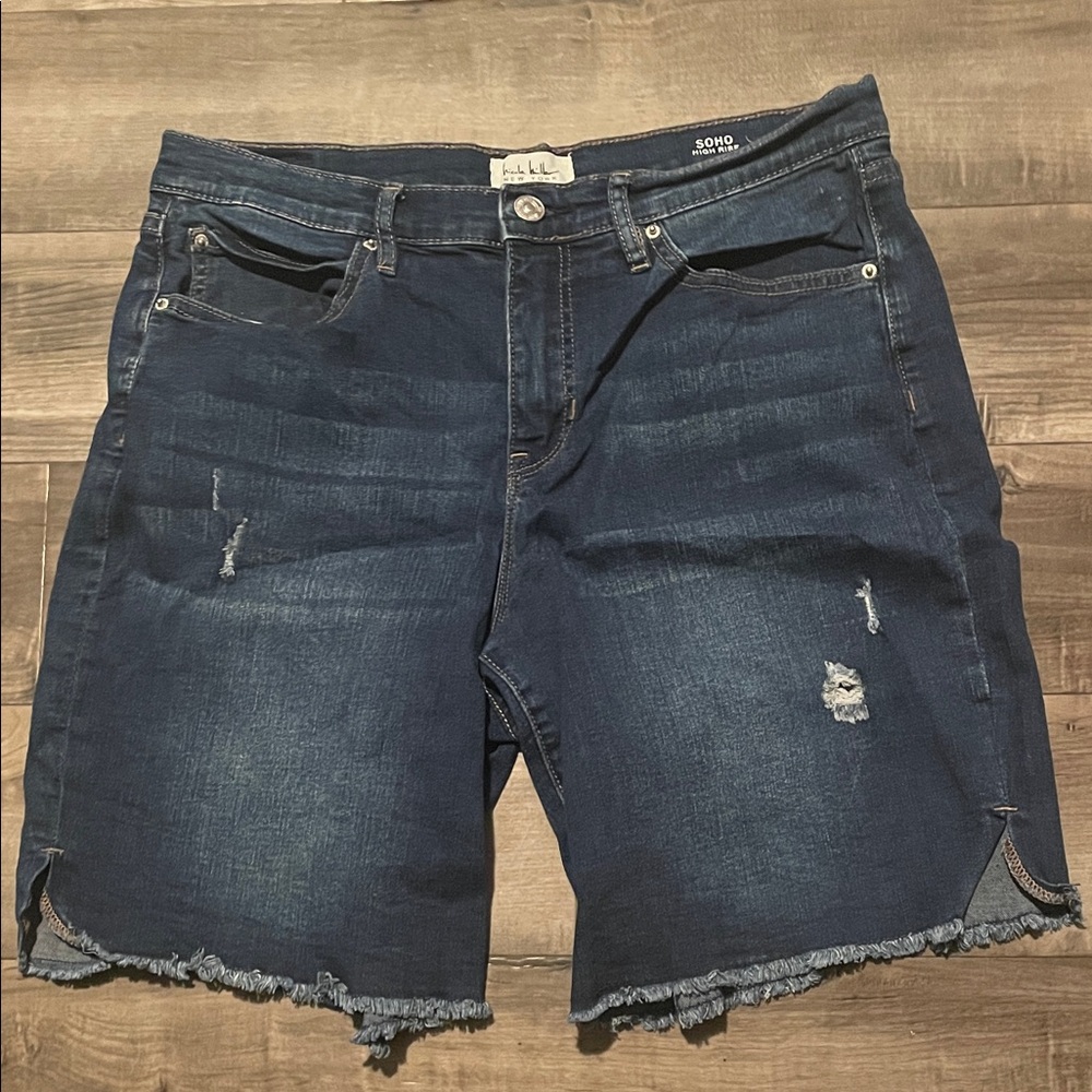 Nicole Miller High Rise Denim Shorts